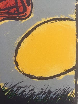Corneille - "Femme et oiseau rouge" kopen? Bied vanaf 125!
