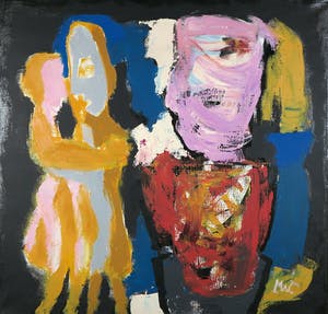 Martin van Wordragen - Olieverf op doek, Huis Tiran, Ingelijst (Groot) kopen? Bied vanaf 300!