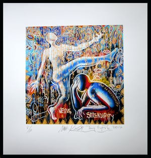Mark Kostabi - Serendipity - Giclèe op papier2017 - handgesgineerd oplage 61/100 kaufen? Bieten Sie von 125!
