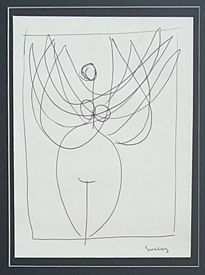 Siep van den Berg - Inkt op papier verkocht voor € 85!