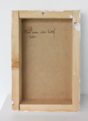 Buy Ron van der Werf - Uniek werk in gemengde techniek op hout / wandobject, Zonder titel? Bid from 125!