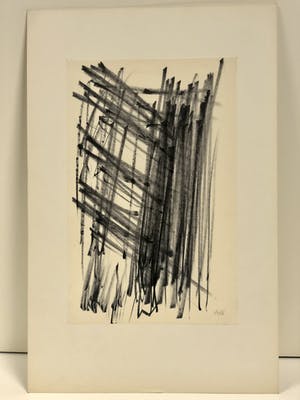Andre van der Vossen - Abstracte compositie kopen? Bied vanaf 75!