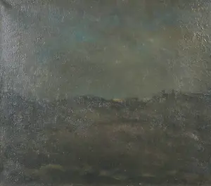 Jan Miechels - Olieverf op doek, Donker landschap (1945) - Ingelijst kopen? Bied vanaf 60!