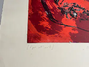 Eduard Franoschek - Pandora - Große signierte Farbradierung - e.a. Exemplar 1965 - Informel kopen? Bied vanaf 195!