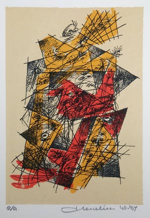 Henk Hesselius - set van 6 zeefdrukken - Experimenteel Universum - oplage e.a. kopen? Bied vanaf 90!