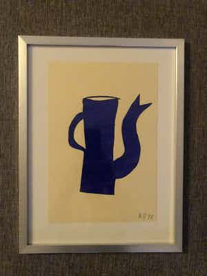 Klaas Gubbels - Blauwe kan verkocht voor € 325!