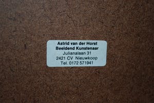 Astrid van der Horst - Ingelijste abstracte gouache - 2006 kopen? Bied vanaf 1!