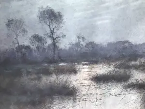 Gerard Cox (sr.) - Avondstemming in het ven. Landschap met opkomende maan kopen? Bied vanaf 1!