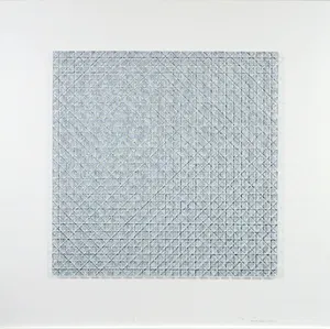 John de Rijke - Zeefdruk op papier en glas, Interpretatie 080 - Ingelijst kopen? Bied vanaf 1!