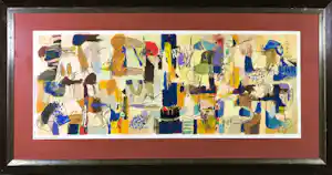 Fathel Neema - Zeefdruk, Zonder titel - Ingelijst (Groot formaat) vendu pour 60€ !