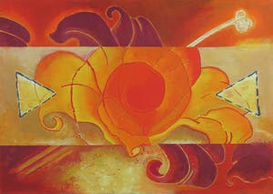 Jan van Delft - Zeefdruk, Lelie I - Ingelijst kopen? Bied vanaf 1!