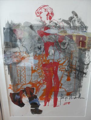 George Heidweiller - Gemengde techniek, Ladies Fantasy. Zeer groot werk. kopen? Bied vanaf 250!