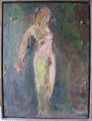 Theo van der Steen - Staand naakt verkocht voor € 40!