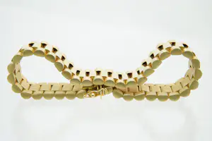 35 - Bijzonder mooie en zware 18 Krt gouden "president" armband - heren model kopen? Bied vanaf 3150!
