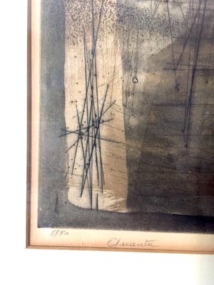 Renee Lubarow - Quanta - ets/aquatint, Ingelijst kopen? Bied vanaf 55!