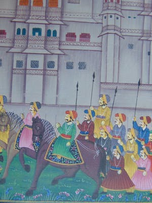 Niet of onleesbaar gesigneerd - Zijde schildering kopen? Bied vanaf 1!