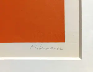 Alexander Liberman - Geometrisch abstract, litho (mooi ingelijst) kopen? Bied vanaf 350!