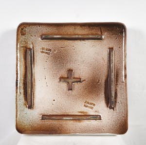 Potterij Zaalberg - Geglazuurde steengoed asbak (groot) kopen? Bied vanaf 1!