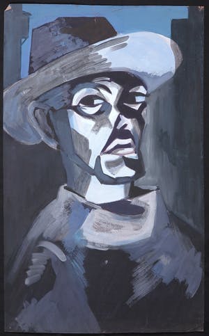 Joe Wols - Acryl op papier, Figuur kopen? Bied vanaf 1!