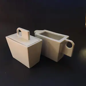 Royal Boch - minimalistisch suiker- en melkstel –wit porselein– modern design kaufen? Bieten Sie von 35!