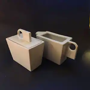 Royal Boch - minimalistisch suiker- en melkstel –wit porselein– modern design verkocht voor € 35!