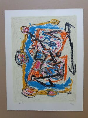 Jacques Doucet - COBRA / KLEURLITHO / 65x50cm / SIG kopen? Bied vanaf 60!