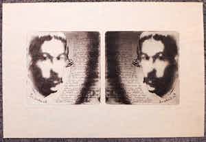 Henk van der Haar - litho, Kontra ets verkocht voor € 40!