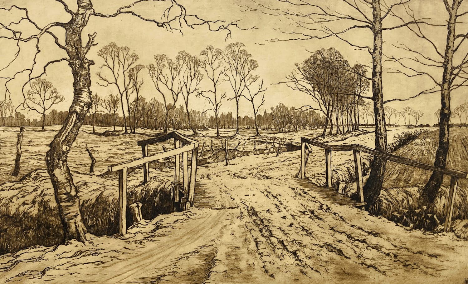 Johan Hemkes - Zandweg in Westerwolde kopen? Bied vanaf 45!