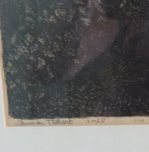 Jan van den Thillart - handgedrukte litho, lage oplage, goede staat, mystiek werk kopen? Bied vanaf 1!