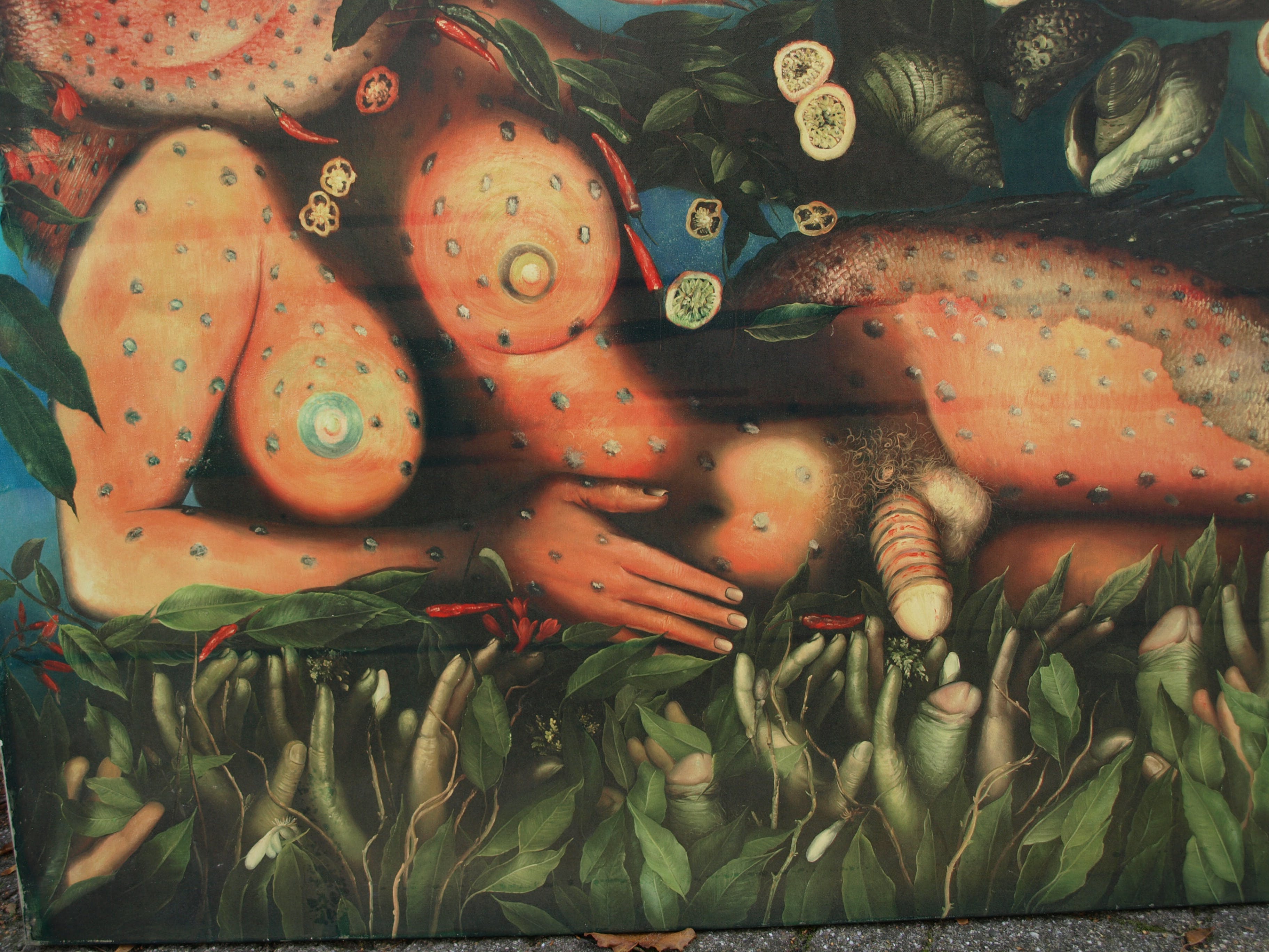 Niet of onleesbaar gesigneerd - Zeemeerman – Vissen - GROOT – 125 x 146 cm – giclee op spieraam kopen? Bied vanaf 1!