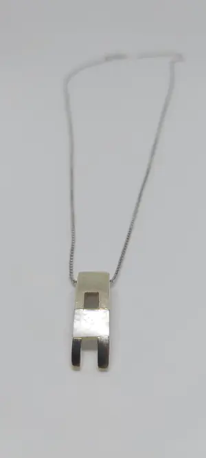 Italiaanse Zilveren (925) ketting met hanger en parelmoer kopen? Bied vanaf 45!