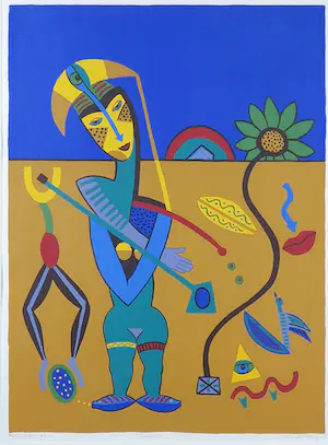 Cecile de Bruijn - Zeefdruk, Bimboya - Ingelijst kopen? Bied vanaf 1!