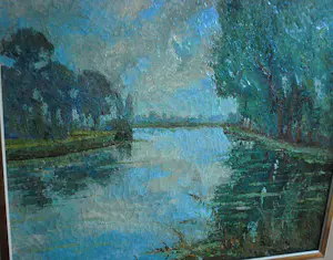 Louis Haver - Olieverfschilderij omgeving Loosdrecht kopen? Bied vanaf 100!