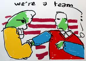 Herman Brood - Zeefdruk - We're a team verkocht voor € 195!