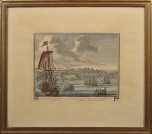 Niet of onleesbaar gesigneerd - Gravure, Lissabon - Ingelijst kopen? Bied vanaf 10!