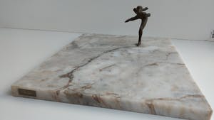 Rien Goene - bronzen schaatser sculptuur kopen? Bied vanaf 195!