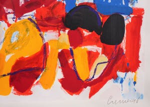 Jan Cremer - Grote zeefdruk van kleurrijk tulpenveld '98 kopen? Bied vanaf 375!