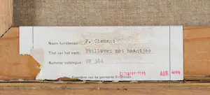 Frans Clement - Stilleven met haantjes op een krant kopen? Bied vanaf 350!