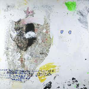 Rachid Ben Ali - Gemengde techniek op doek, Zonder titel (Zeer groot) verkocht voor € 300!