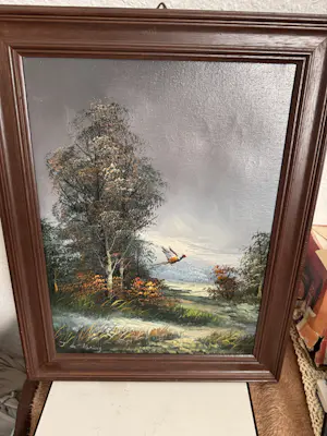 Jan Koning - Olieverfschilderij J. de Keining Fazant Vliegend 80 cm hoog kopen? Bied vanaf 20!