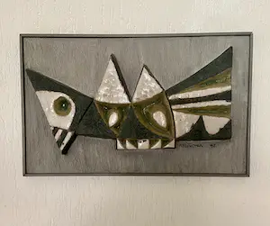 Frans Tuinstra - Abstract keramisch wand reliëf kopen? Bied vanaf 85!