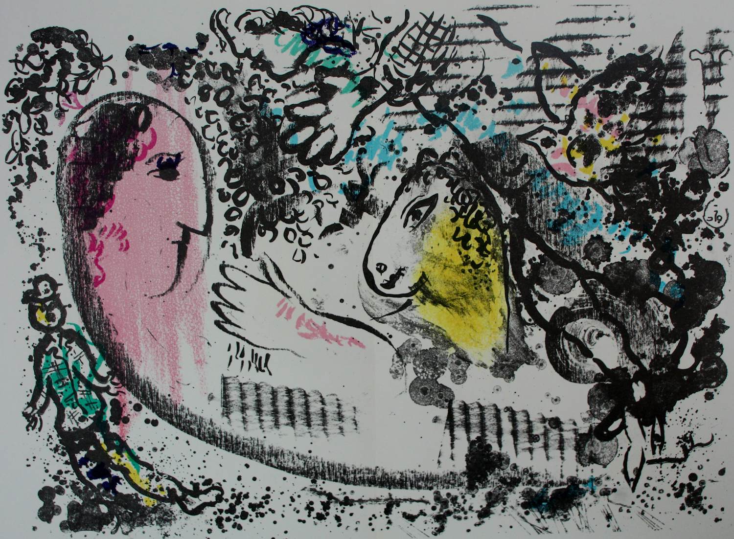 Buy Marc Chagall - Litho: Derriere le Miroir - 1969? Bid from 135!