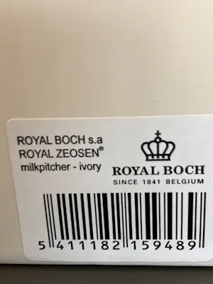 Royal Boch - Zeosen set 4 x kop en schotel met suikerpot en melkkannetje kopen? Bied vanaf 20!