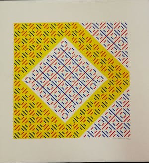 Henk van der Plas - Zonder Titel (inspiratie Mondriaan) kopen? Bied vanaf 1!