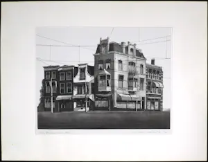 Wim Bettenhausen - Ets en aquatint, Turfmarkt kopen? Bied vanaf 50!