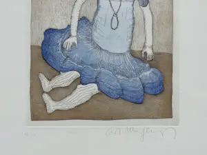 Buy Kurt Muhlenhaupt - „Die Puppe“, sitzende antike Puppe? Bid from 95!