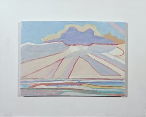 Paul Overhaus - Acryl op board, Wolken I- Ingelijst kopen? Bied vanaf 50!