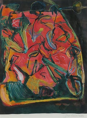 Couzijn van Leeuwen - Pastelkrijt, Zonder titel - Ingelijst kopen? Bied vanaf 50!