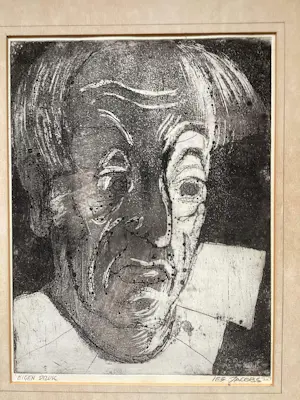 Ies Jacobs - Zeldzaam zelfportret kopen? Bied vanaf 150!