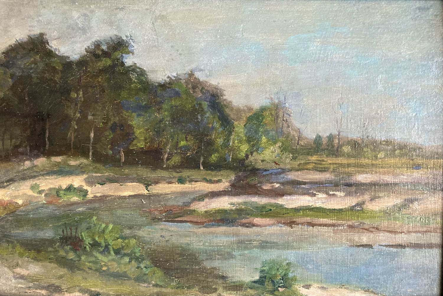 Niet of onleesbaar gesigneerd - Impressionistisch landschap kopen? Bied vanaf 1!